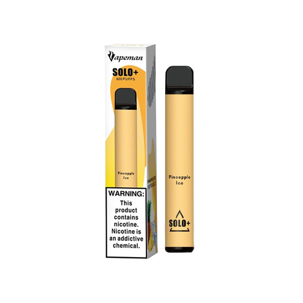 10mg Vapeman Solo+ Disposable Vape Pod 600 Puffs - Image 8