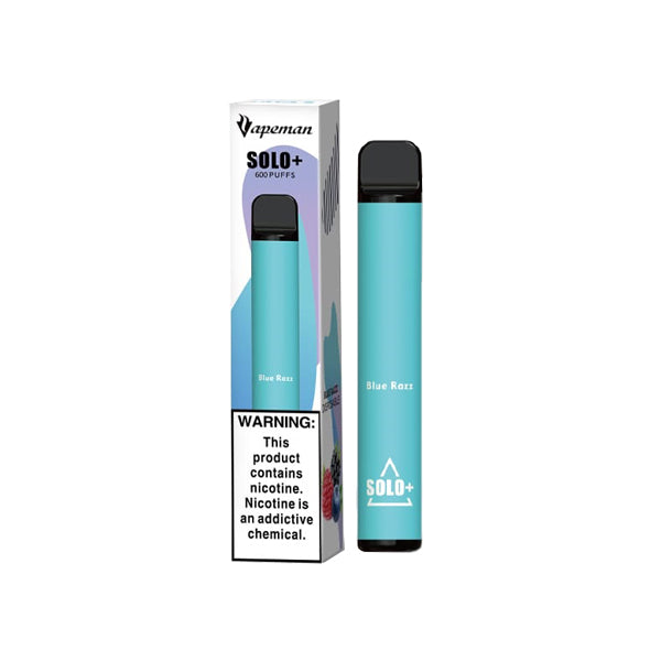 10mg Vapeman Solo+ Disposable Vape Pod 600 Puffs - Image 2