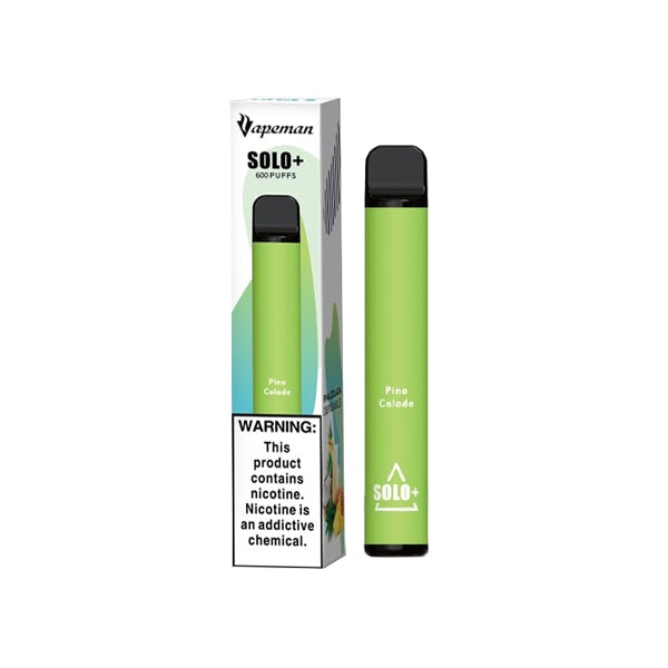 10mg Vapeman Solo+ Disposable Vape Pod 600 Puffs - Image 26